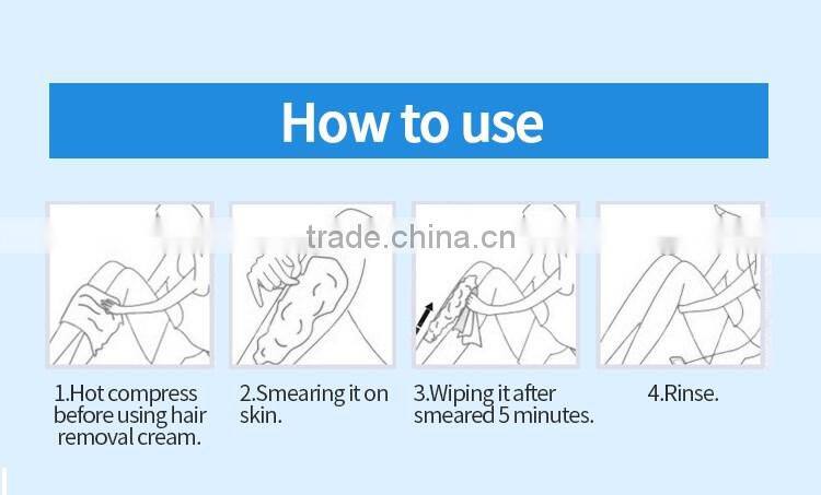 Instant body hair removal for men