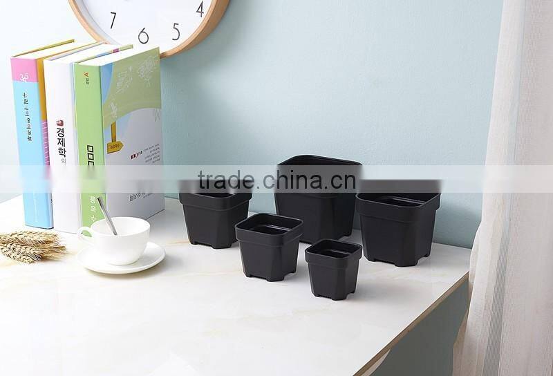 free samples Small Flower pot Gardening Mini Plastic Pots Square Flower Bonsai Planter Nursery Pots 10.5*9.6cm