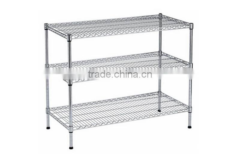 many layers metal wire shelf Wire shelving rack commodity shelf wire mesh rack
