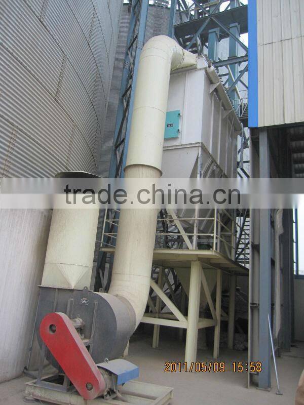 Cleaning machine for grain wheat silo