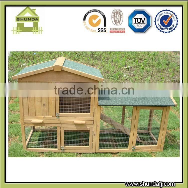 SDR003 custom Large Run Wooden Rabbit Hutch with large run designs