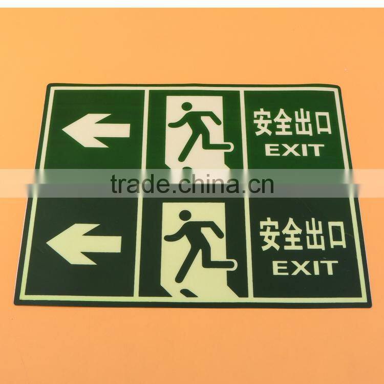 luminous emergency exit sign
