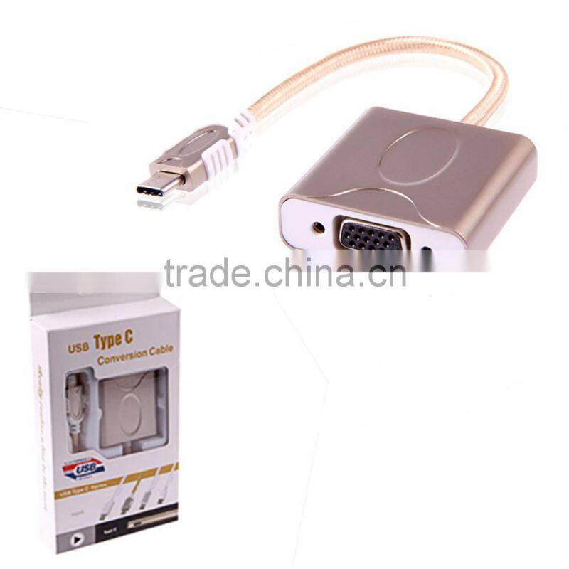 NEW USB-C Type C USB 3.1 to VGA Adapter Cable for Macbook