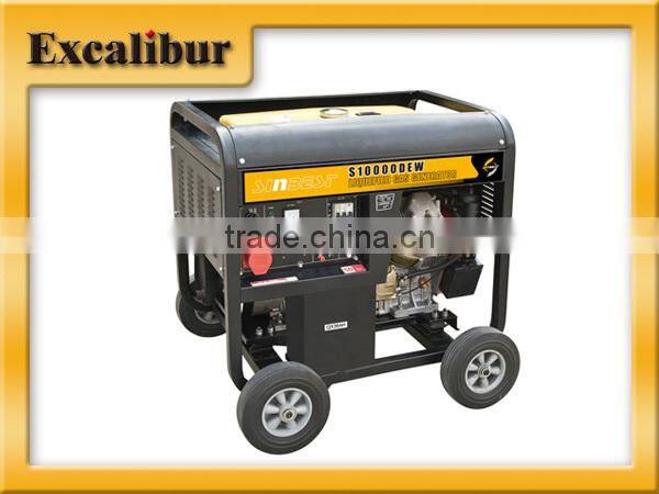 10KVA Open-Frame Diesel Generator With Wheels And ATS