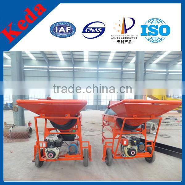 High qulity Alluvial gold mini Gold Trommel screen for Ghana