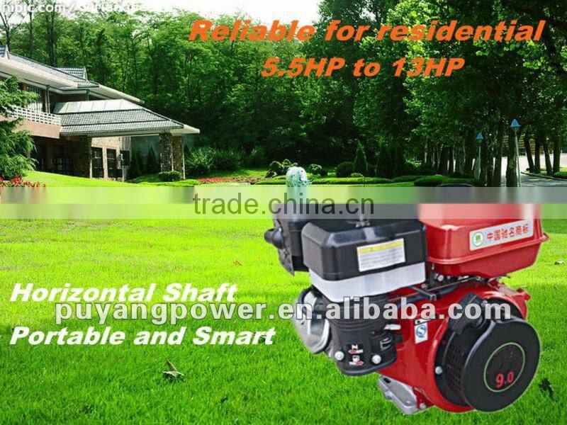 Full range of Gasoline engines Horizontal shaft (5.5HP to 13HP)