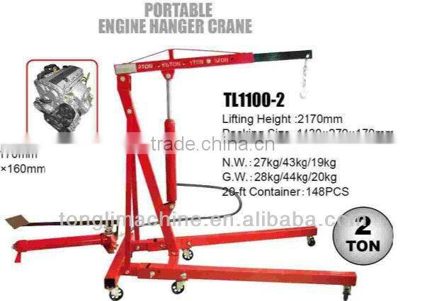 2ton tl1100-2 engine crane with CE