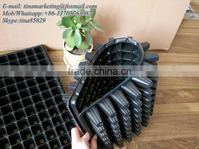 Not Coated PP Material Reusable Plastic Plant Nursery Seed Growing Tray China Manufactory Price with 8 Cell to 512 Cell