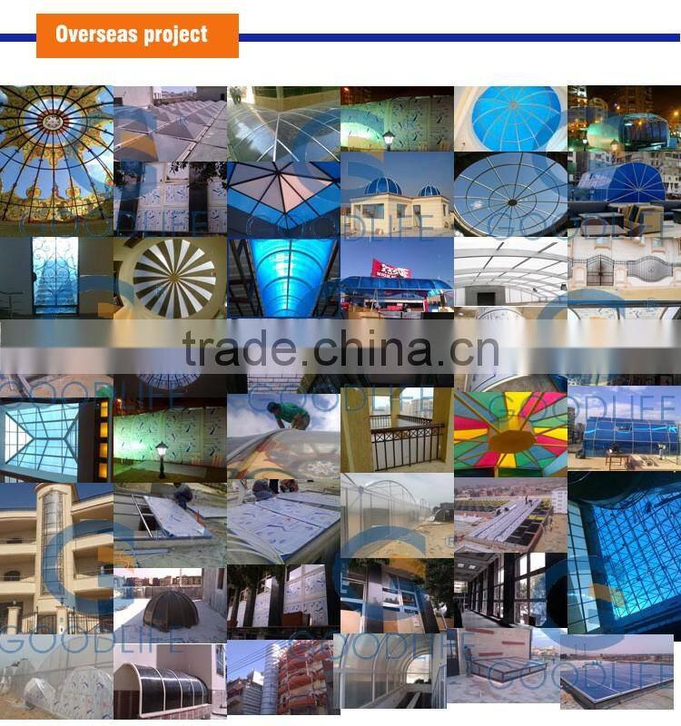 Best quality pc transparent roofing sheet for construction of building
