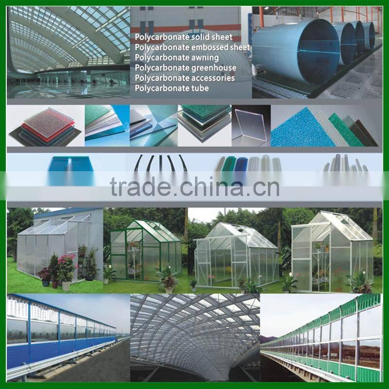 Huaxia Nature 4 to16mm UV Protected and High light Transmission PC hollow sheet.