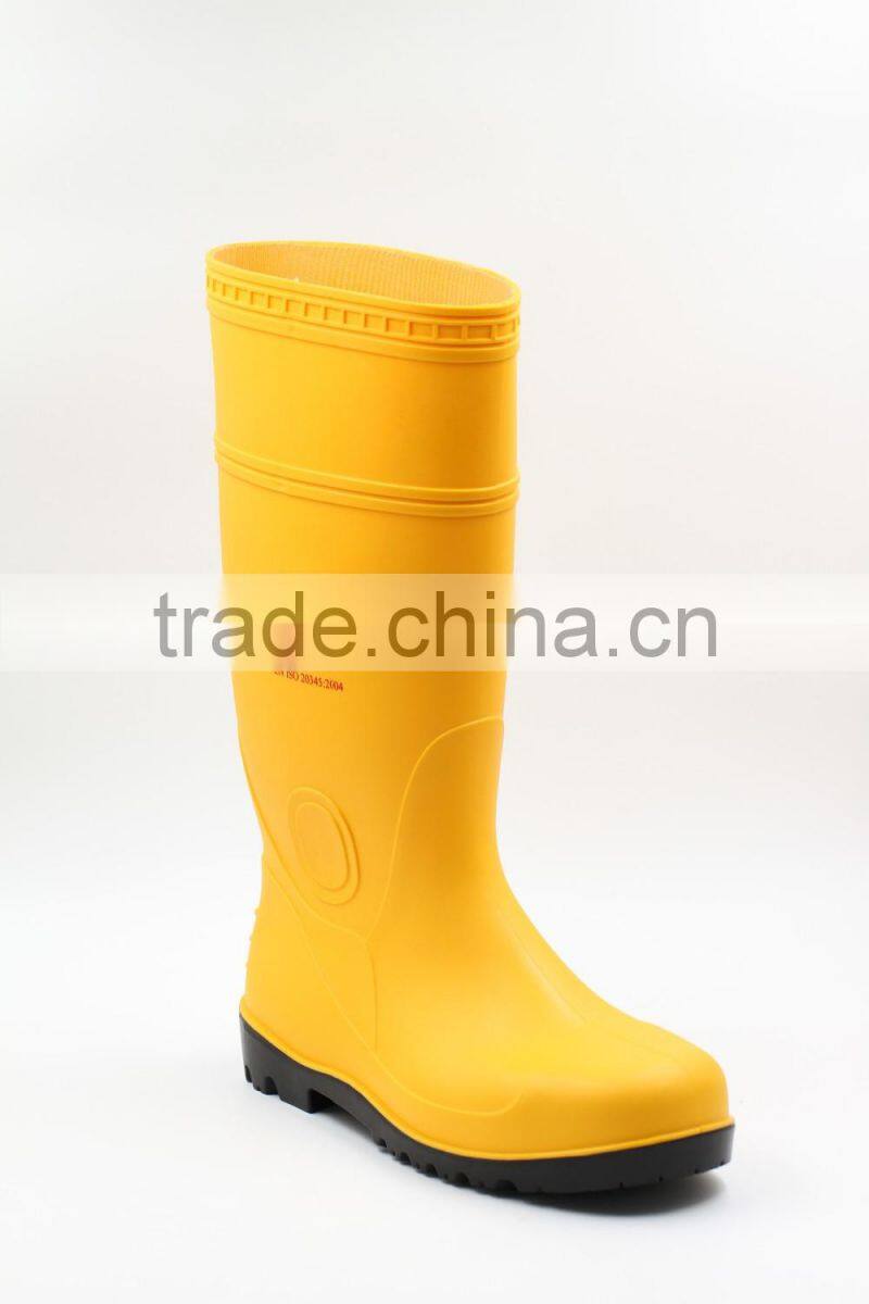 Waterproof safety boots pvc rain shoes