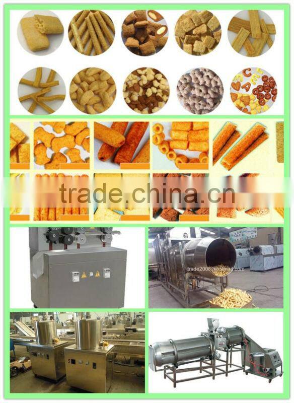 CY puffed corn snacks making machine/sweet corn snack extruder machine