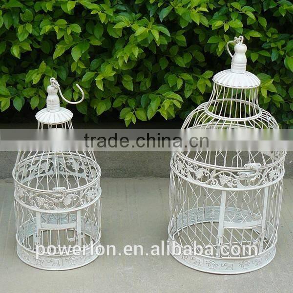 Wedding Decoration Wrought iron Bird Cage Vintage Style Set of 2