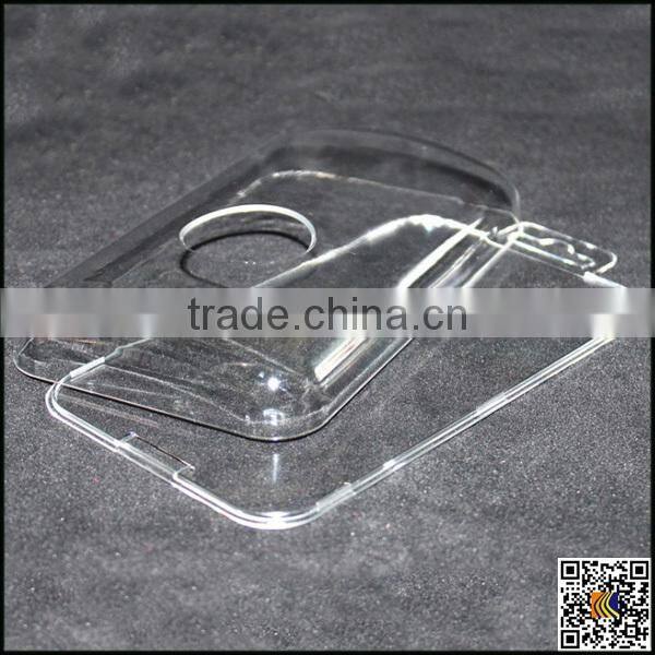 Hot sale new crystal clear hard back case packaging for mobile phone case ,crystal box packaging