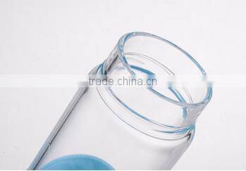 2016 Promotional fancy water glass bottle 10 gallon 500ml double wall glass water bottle