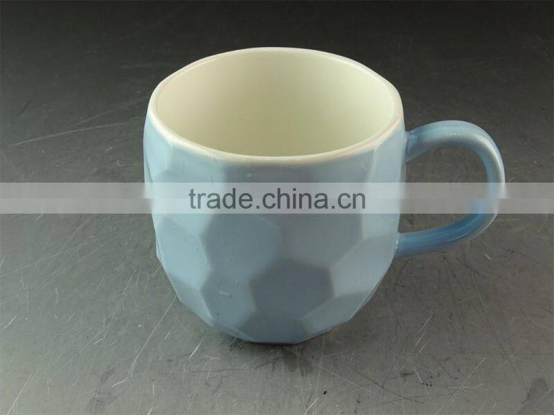 funny blue color ceramic coffee mugs
