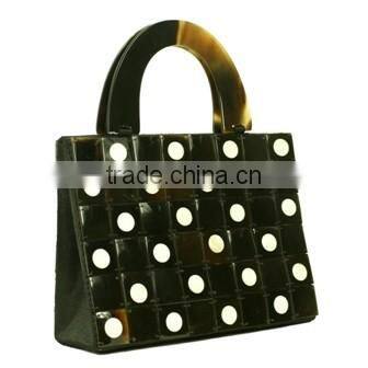 High quality best selling Bamboo Leaf Shell (Horn) Evening Bag from vietnam