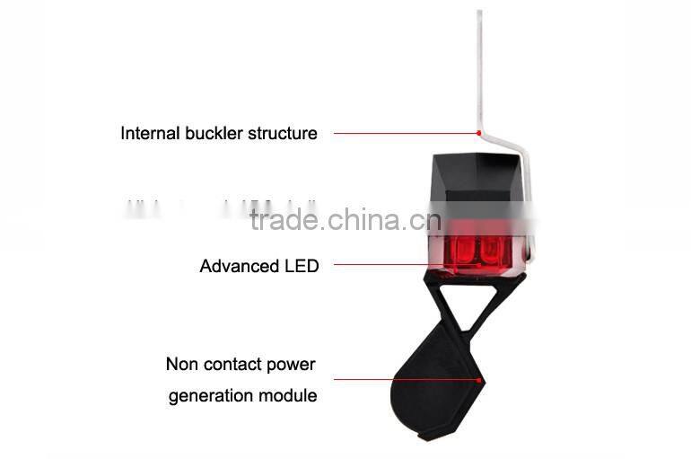 V brake type vibration energy self-powered bicycle tail light