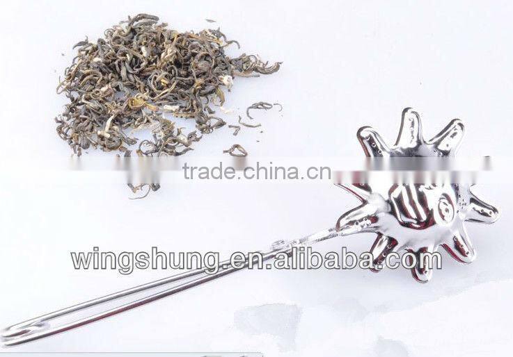 Tea strainer stainless steel sun shaped tea blls phere locking infuser filter tea infuser tea maker