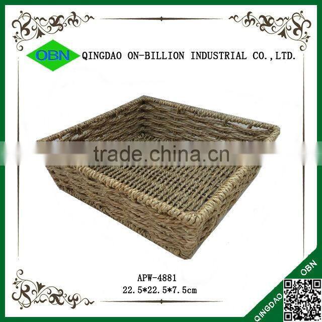 Cheap price handwoven straw bread basket