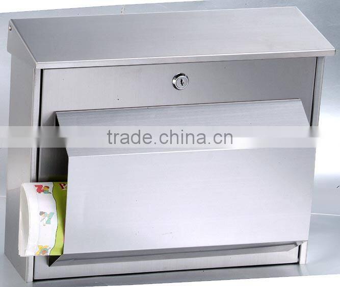 selling home stainless steel mailbox with master key