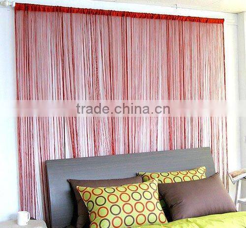 Red String Curtain with Customized Design Window and door Decoration