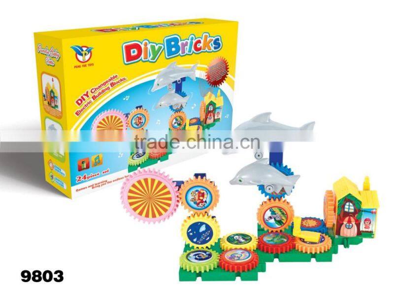 Hot sale plastic building brick blocks toys for kids educational toys