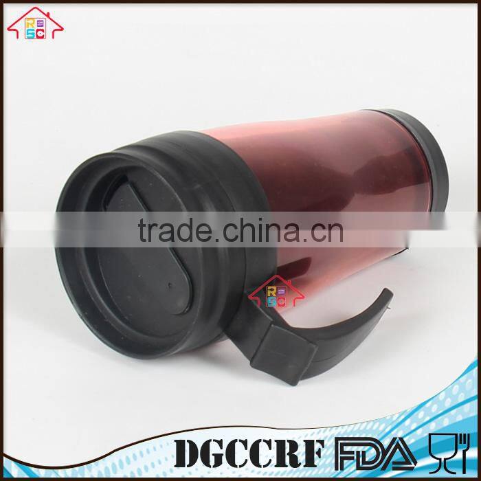 NBRSC double wall plastic 350ml advertising cup promotion thermos tumbler with paper insert