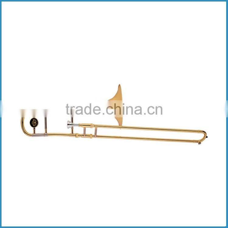 Gold lacquer Bb key tenor trombone entry model