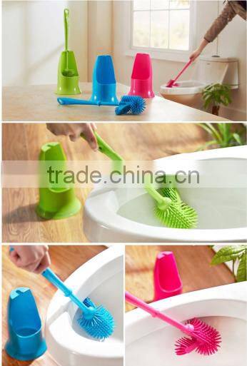 Good Quality plastic toilet brush,Toilet Brush with Holder TPR cleaning toilet