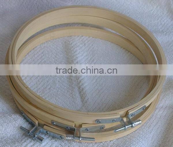 New products high quantity adjustable round bamboo embroidery hoop for cross stitch supplies made in china