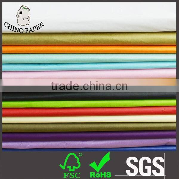 Popular Size 50*70cm tissue paper printed logo for wrapping package