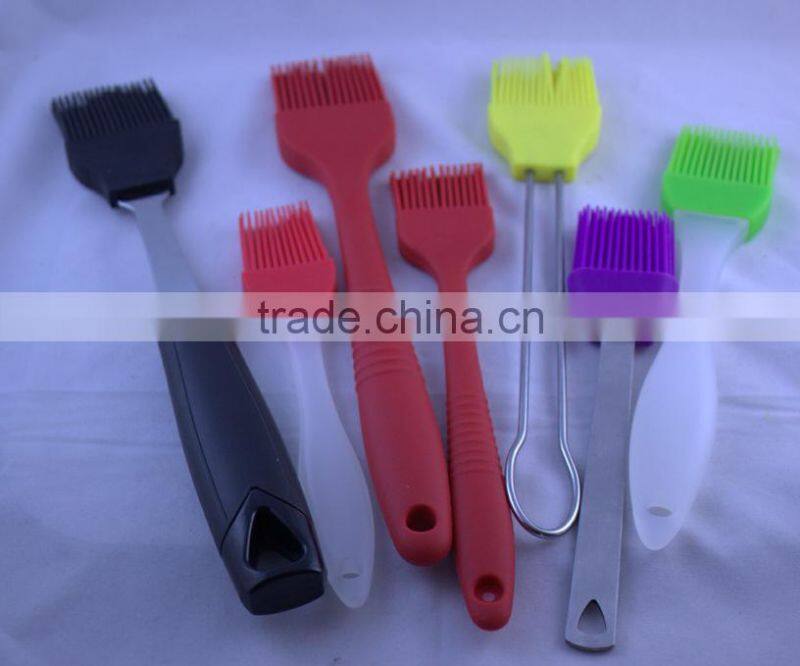 Silicone rubber basting brushes