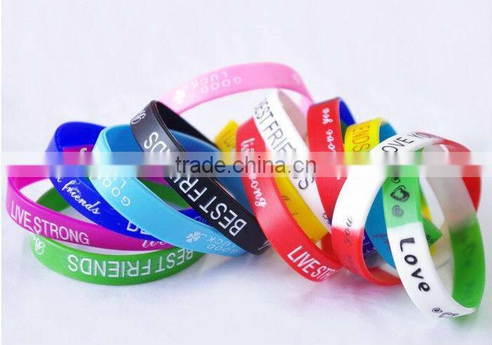 custom silicone bracelets for sales promotion