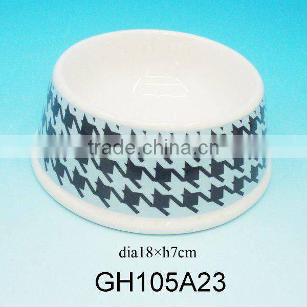 2012 hot sale USA custom printed ceramic dog bowl