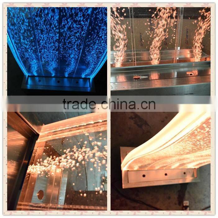 living room decor changing color water bubble acrylic partition wall
