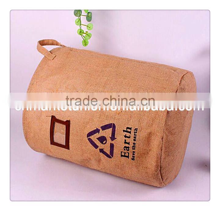 Zakka waterproof wholesale manufacturer green jute and include 3 color designs and sizes 34*43 cm