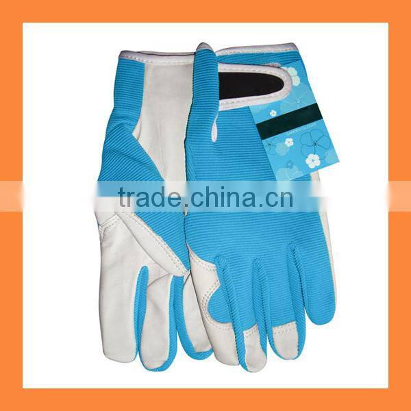 Wholesale Red Ladies Garden Pig Leather Gloves