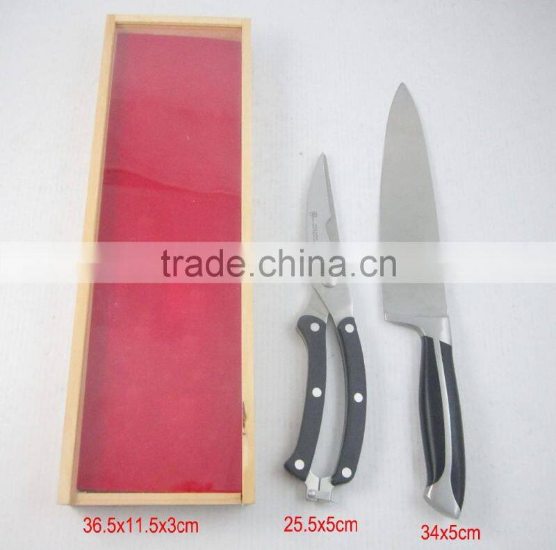 Good Quantity Wooden window Box Packing Knife Set Kitchen