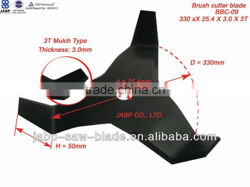 bending brush cutter blade