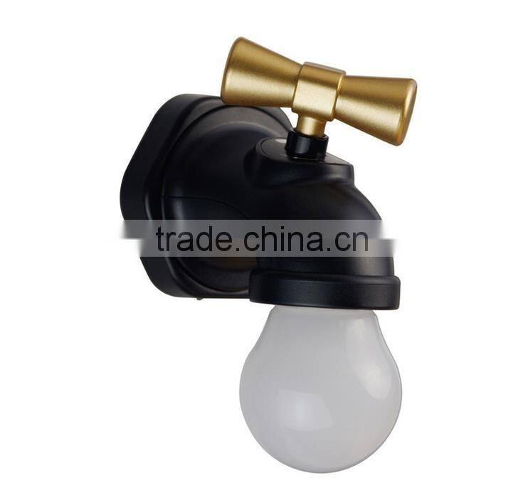 LED Night Light Sound Voice Sensor Faucet Shaped light