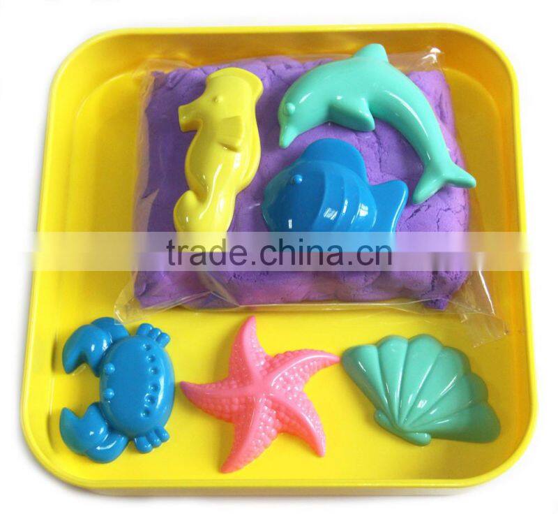 2015 DIY sand with The 6 pcs marine animal sand Molds KIT!