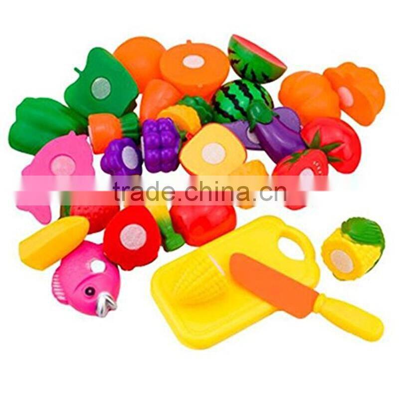 2016 new funny plastic pretend play food toy set for kids