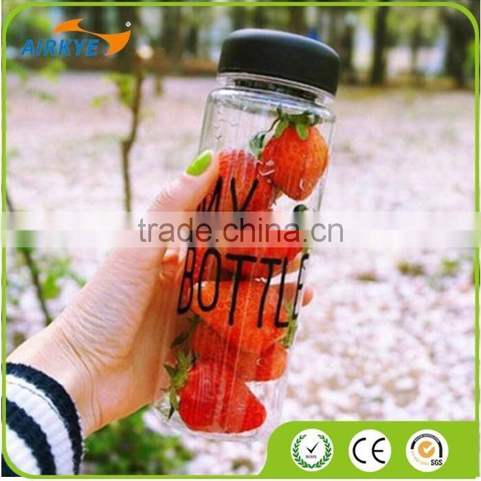 500ML capacity Sports Health Fruit Infusing Infuser Water Case Lemon Juice Make My Bottle