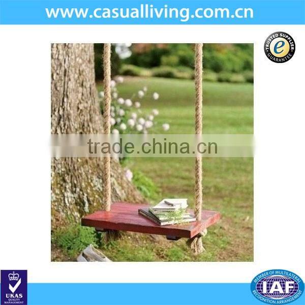 Tree Swing Rope Seat Wood Kids Wooden Outdoor Nostalgic Childrens Back Yard