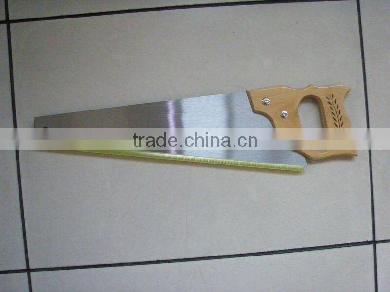 hand saw with wooden hand saw
