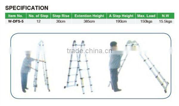 Aluminium Multi-purpose Telescopic ladder,