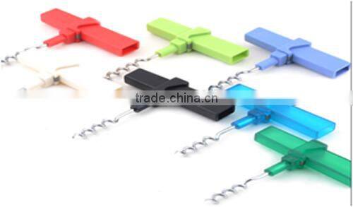 A45-SF0017 High Quality T Shape Wine Bottle Opener Corkscrew
