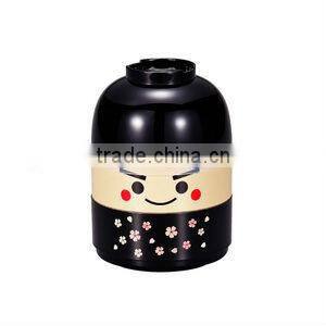 Japanese Kokeshi Bento Lunch Box Samurai Geisha Kids lunch