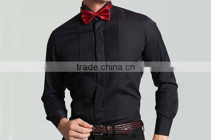 Men's 100% cotton french cuff Guayabera shirt